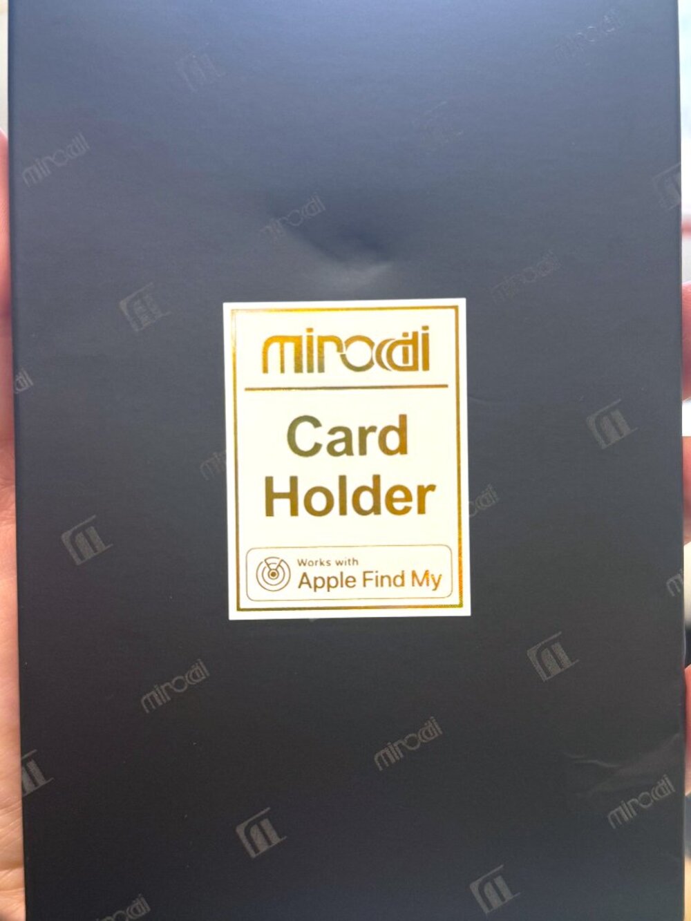 Miroddi Find My Wallet Card Holder Minimalist Tech Travel Black FOR APPLE 3970